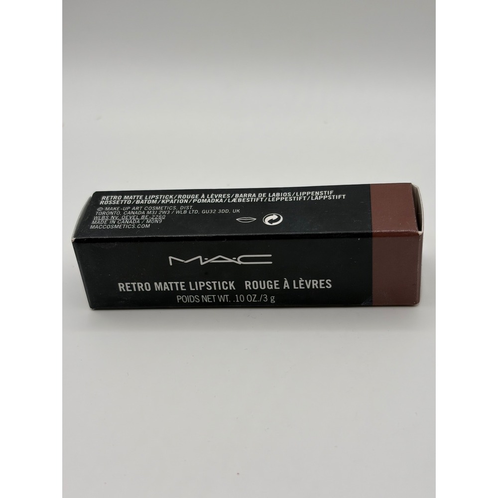 MAC Retro Matte Lipstick 708 Bronx Muted Taupe Brown 0.10oz New in Box